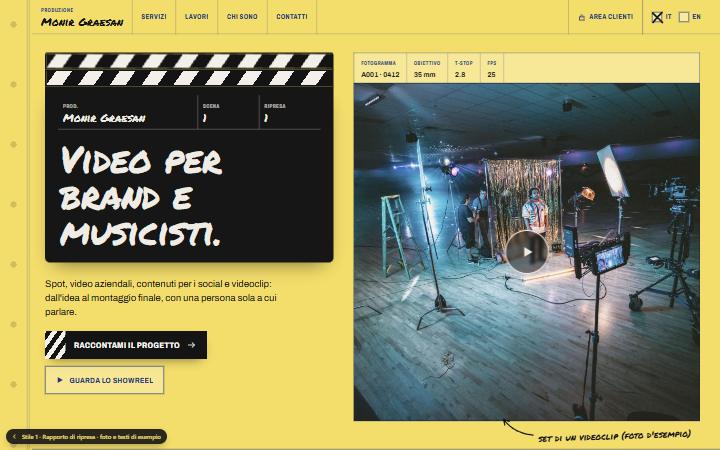 Prima schermata dello stile Rapporto di ripresa