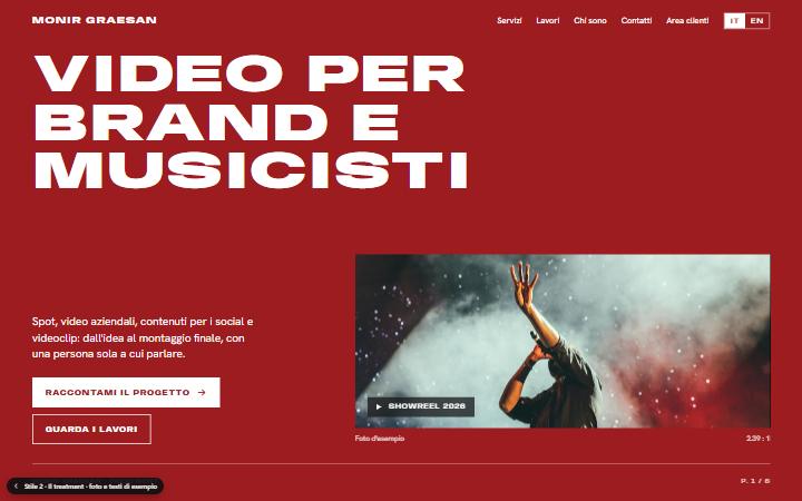 Prima schermata dello stile Il treatment