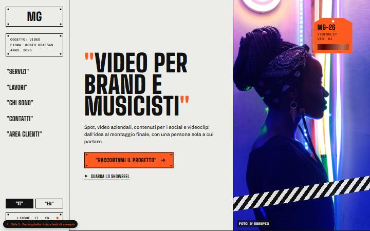 Prima schermata dello stile Tra virgolette